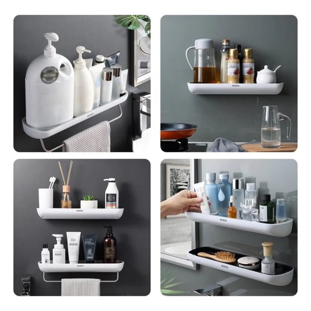 Lisslune | Best Gift - No-Drill Bathroom Storage Shelf