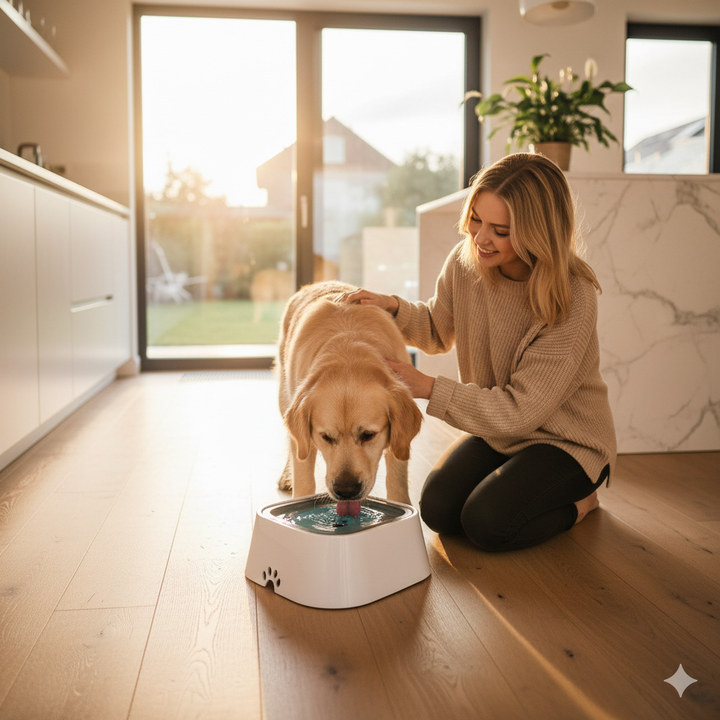 Lisslune | DrinkGuard – Anti-Spill Water Bowl for Clean Floors
