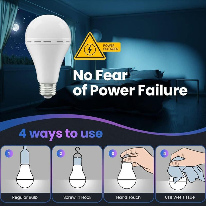 Lisslune | Rechargeable Emergency Light Bulbs