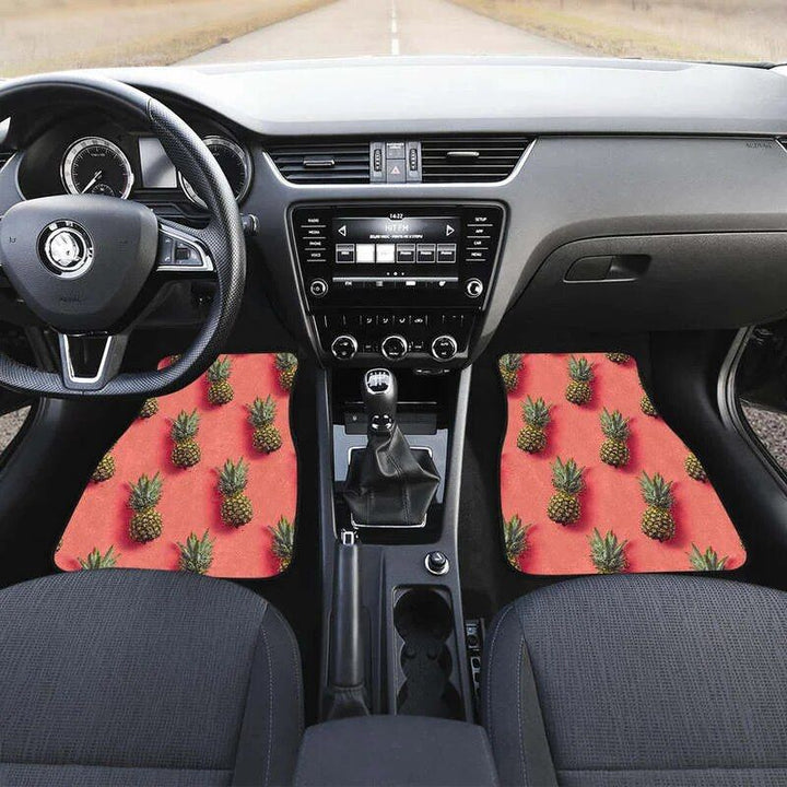 Lisslune | Pastel Pineapple Pink Car Mat