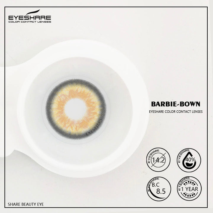 Rynx Barbie Brown 14.2mm 1 Pair | 1 Year