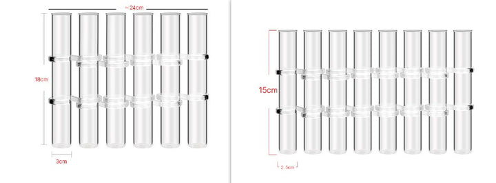 Lisslune | Flexible Flower Vases with Hinges | Modern Glass Tube Vase