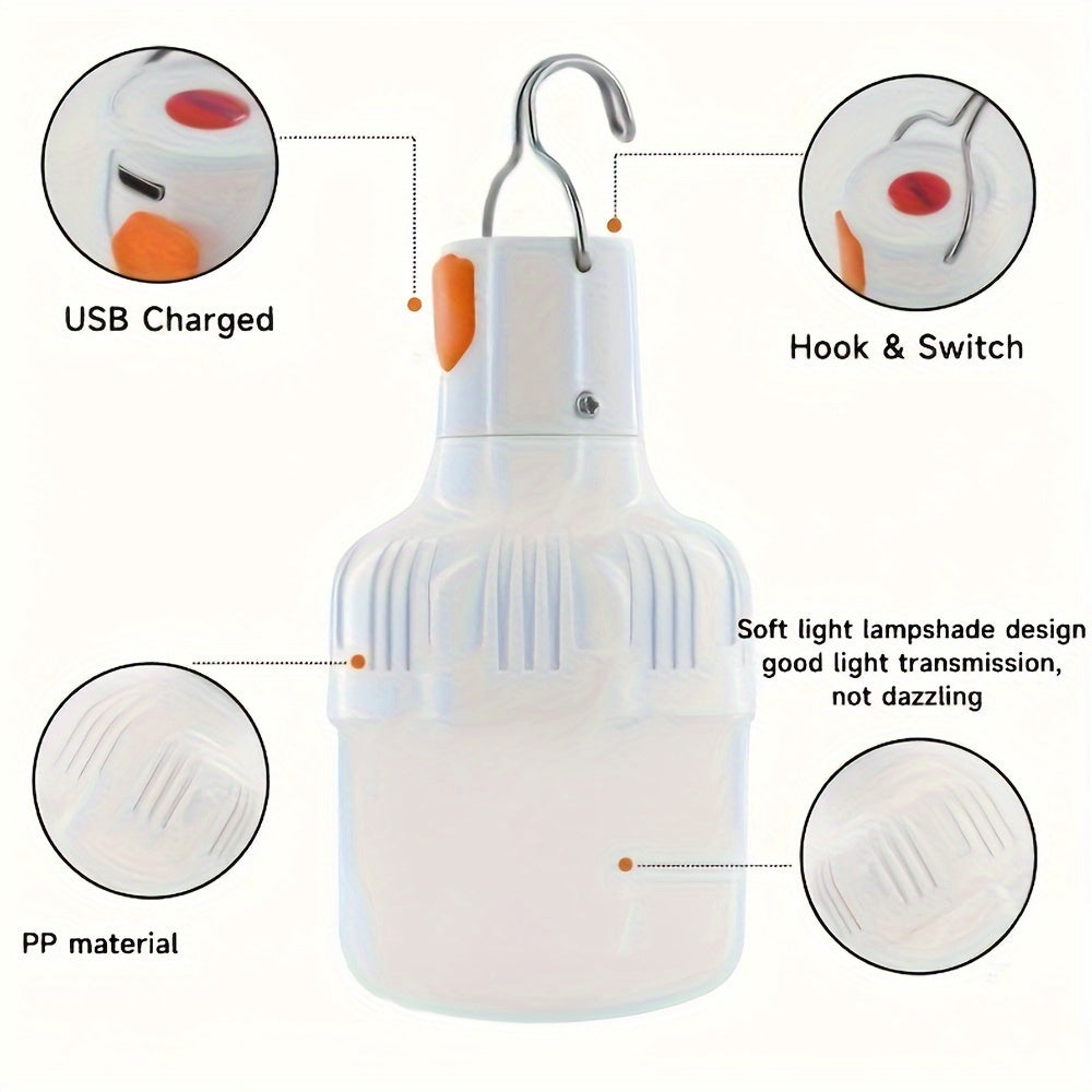Lisslune | PowerGlow LED Lamp – Rechargeable USB lamp with Lithium battery and ABS Housing