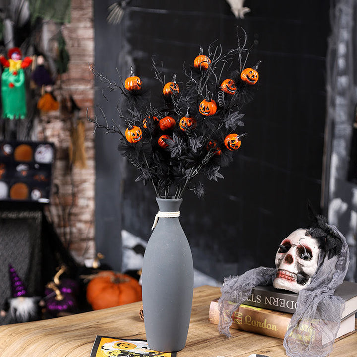 Lisslune | Halloween Decoration – Black Pumpkin Branch Ornament