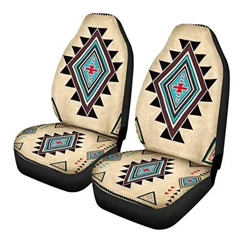 Lisslune | Southwest Geometric Tribal Aztec Universal Car Seat Covers