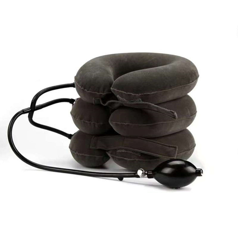 Lisslune | Inflatable Portable Travel Neck Pillow, with 360¬∞ Head and Chin Support, for Travel, Nap & More