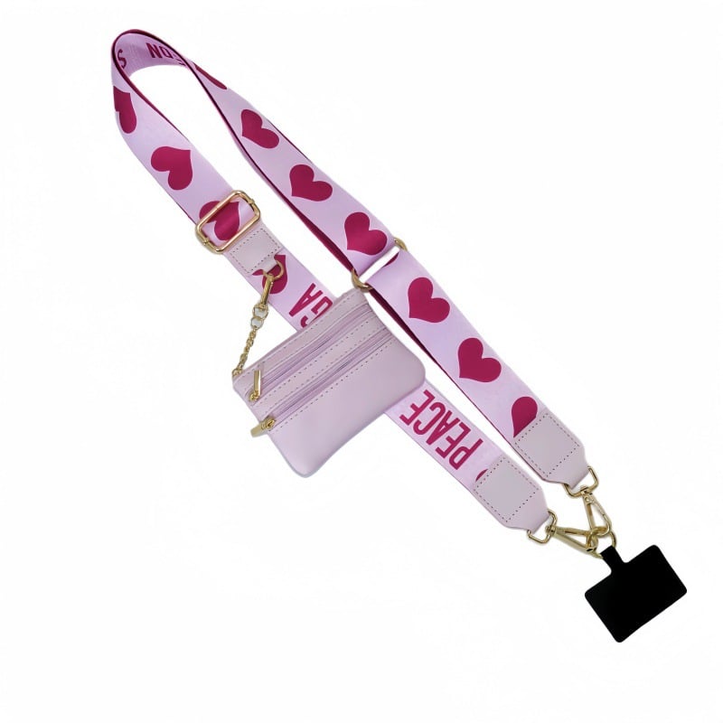 Lisslune | Adjustable Phone Lanyard Crossbody Strap with Wallet