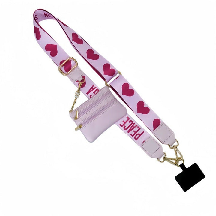 Lisslune | Adjustable Phone Lanyard Crossbody Strap with Wallet