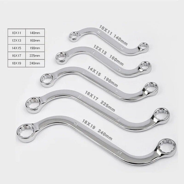 Lisslune | 5-piece S-type hex key set - Double-sided wrench tool set