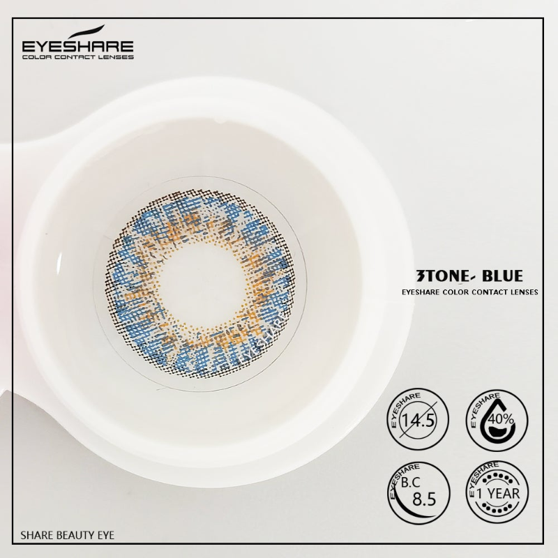 Rynx 3TONE Blue 14.5mm 1 Pair | 1 Year