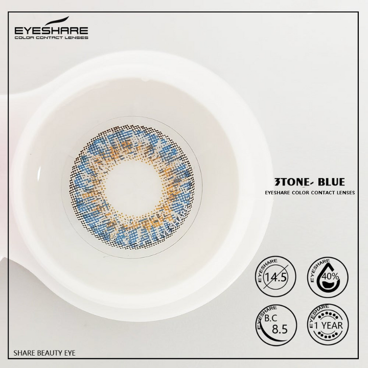 Rynx 3TONE Blue 14.5mm 1 Pair | 1 Year