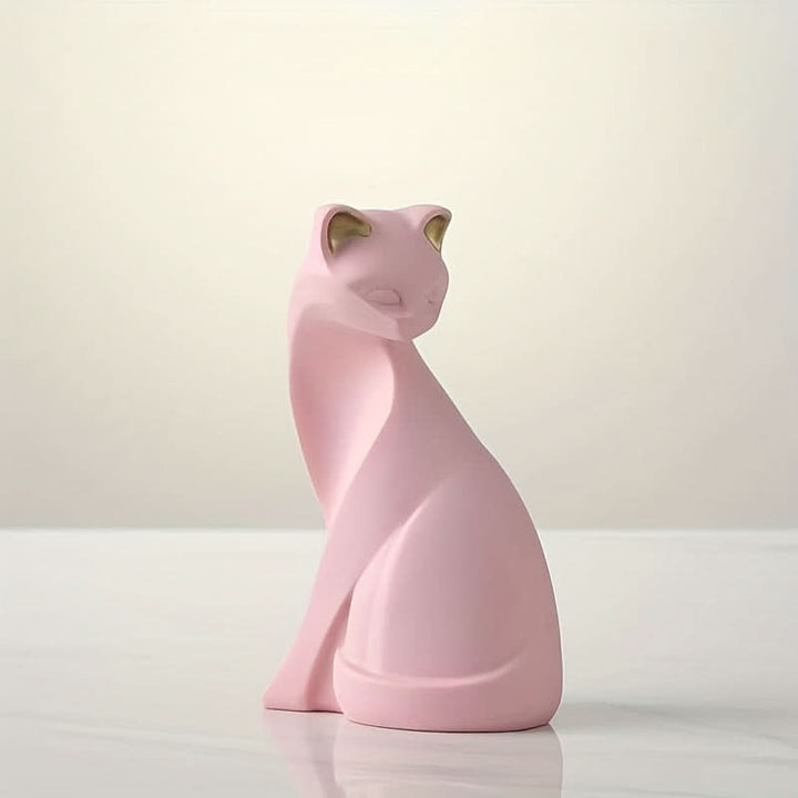 Lisslune | Modern Resin Cat Figurine – Nordic Style Decor