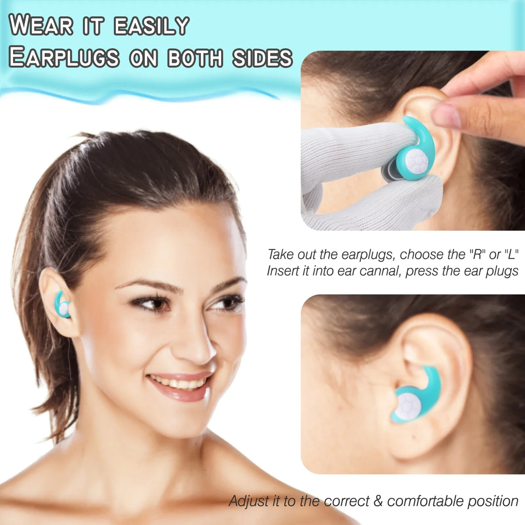 Lisslune | Reusable Silicone Swim Earplugs