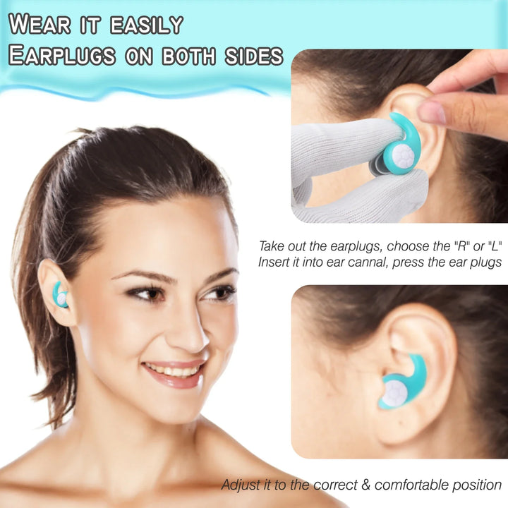 Lisslune | Reusable Silicone Swim Earplugs