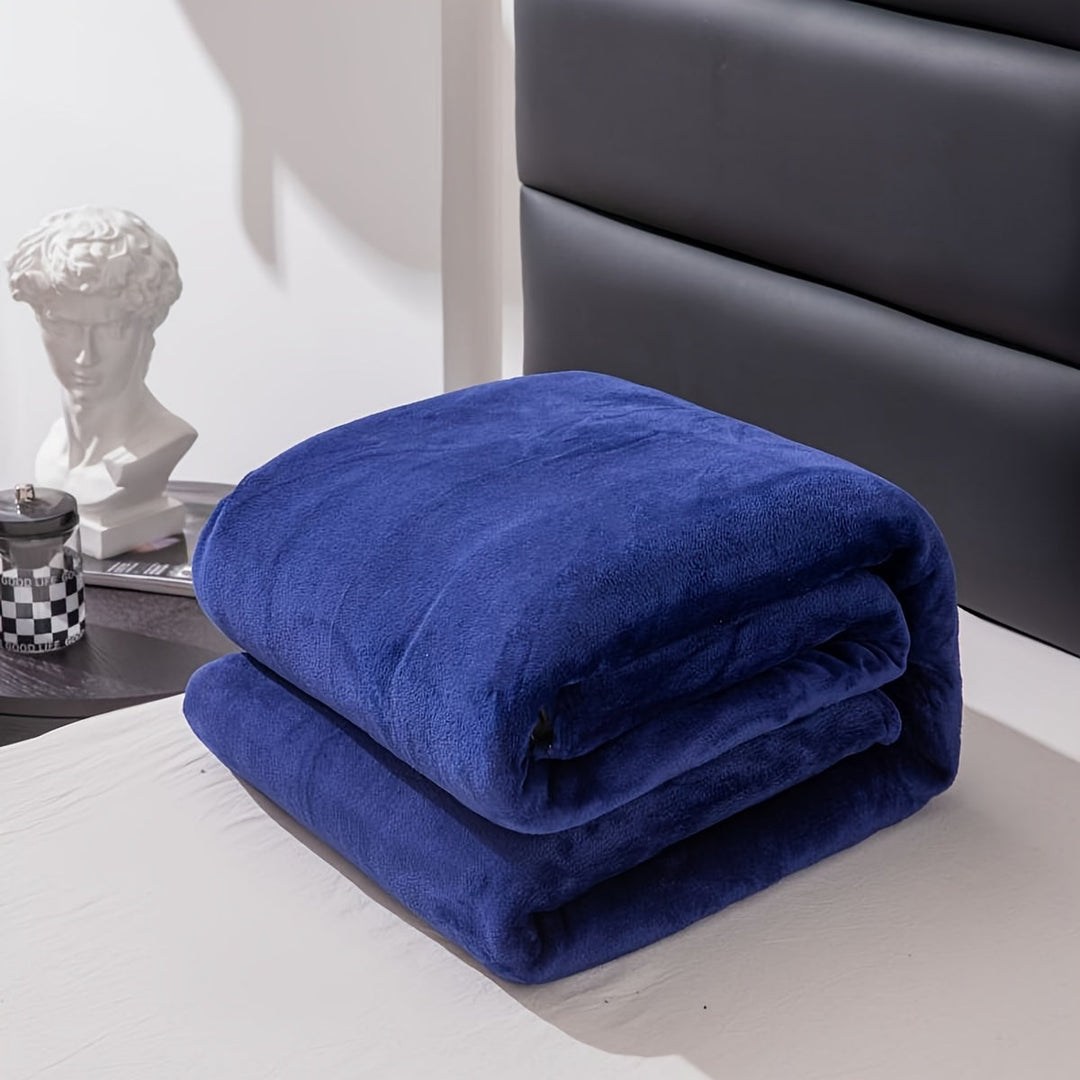 Lisslune | Soft and warm gray flannel blanket for all seasons