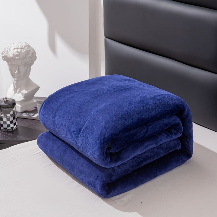 Lisslune | Soft and warm gray flannel blanket for all seasons