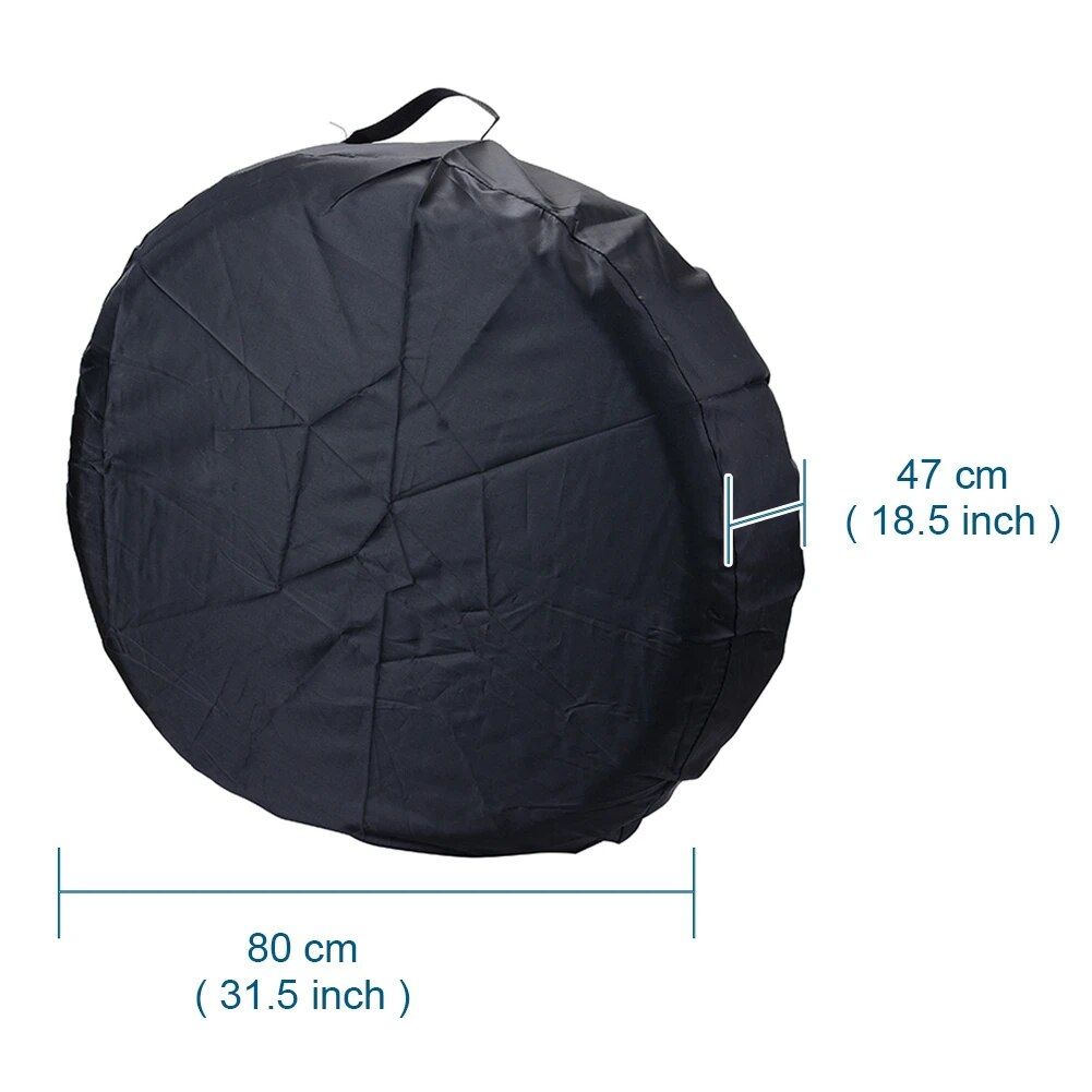 Lisslune | Weatherproof 210D Oxford Cloth Car Tire Cover - UV Protection, Dustproof Wheel Protection