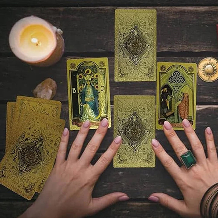 Lisslune | Explore the Mystical World of Tarot Gold Foil Tarot