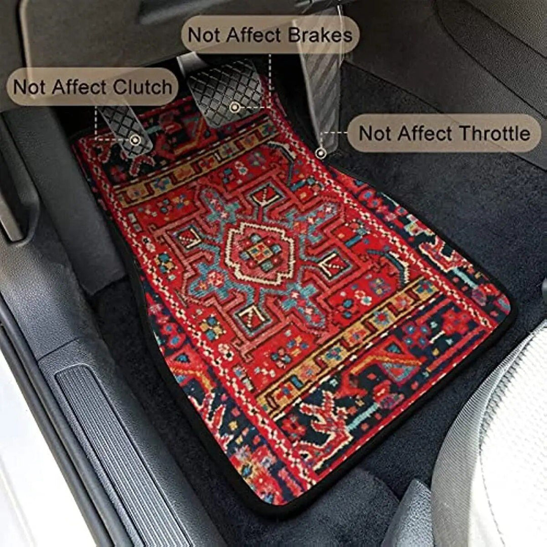 Lisslune | Persian carpet-style car mats - A set of 4