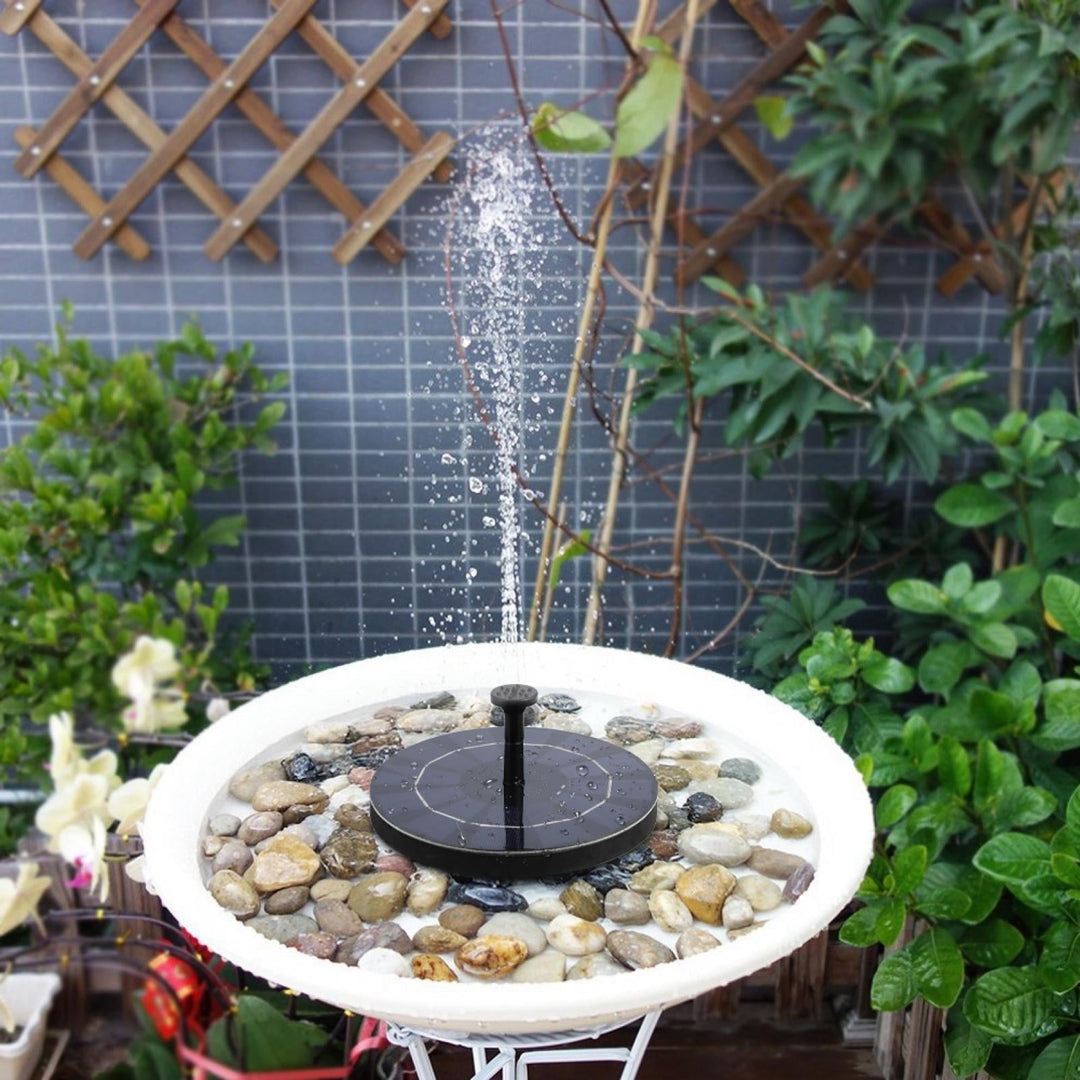 Lisslune | SolarSpring Vital Solar Fountain | Floating Pond Pump | Garden Decoration | Solar Water Feature for Outdoors