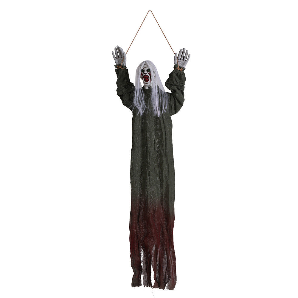 Lisslune | Halloween Hanging Decoration – Creepy Ghost with Blood Stains