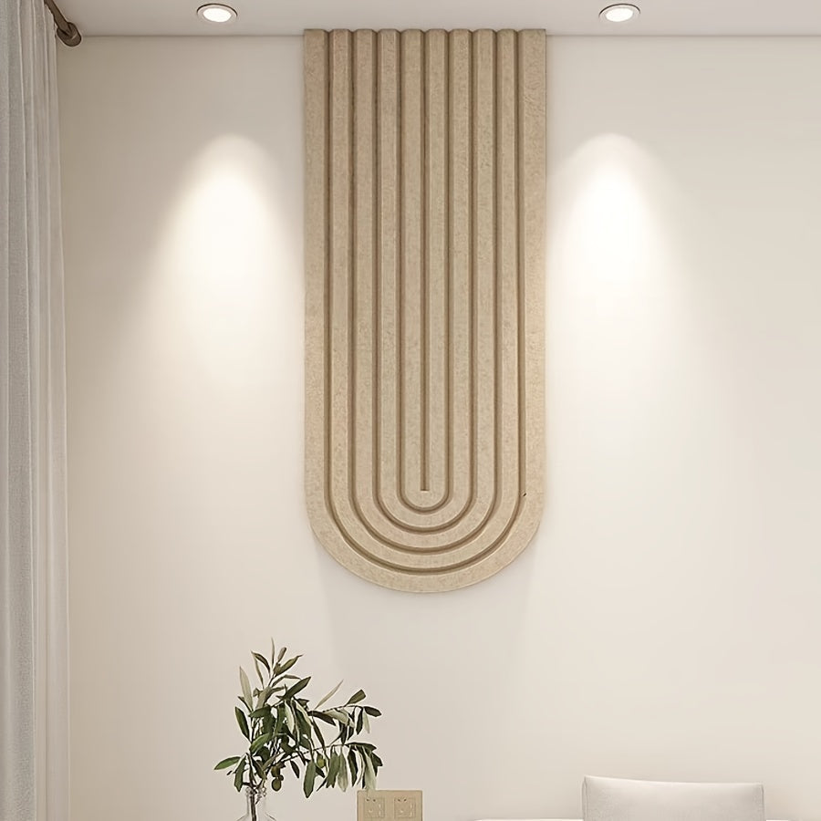 Lisslune | Curved Felt Notice Board – Large Self-Adhesive Wall Decoration made of Polyester Felt