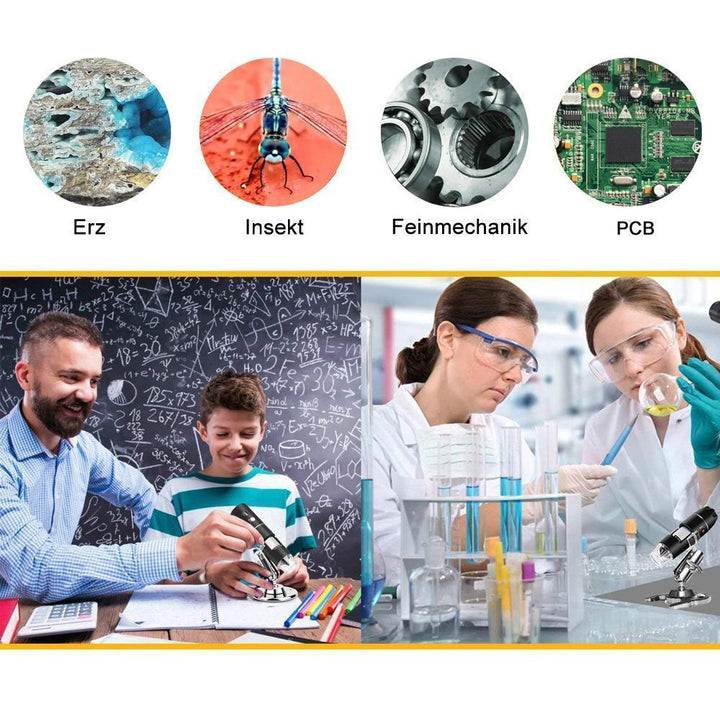 Lisslune | Portable 1000X Zoom 1080p Microscope Camera