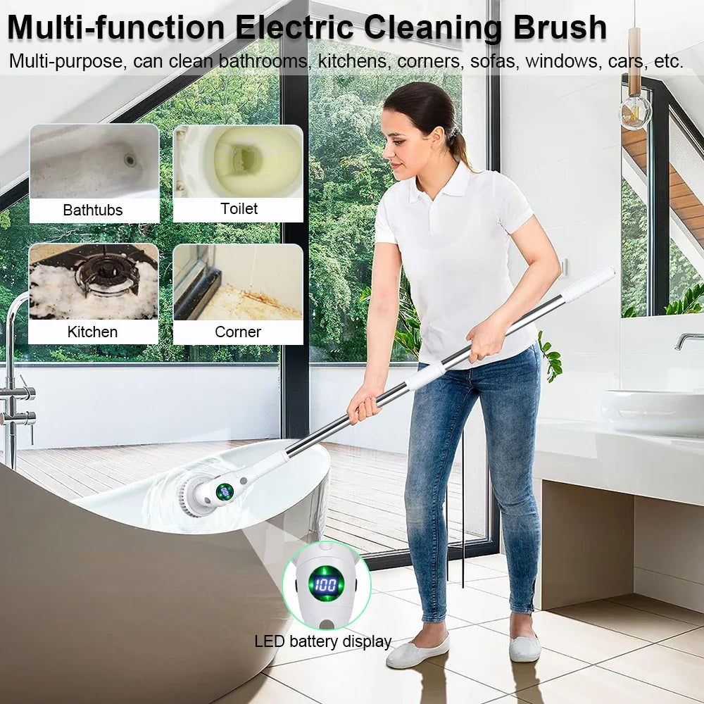 Lisslune | 8-in-1 Electric Cleaning Brush – Liora – (1+1 FREE)