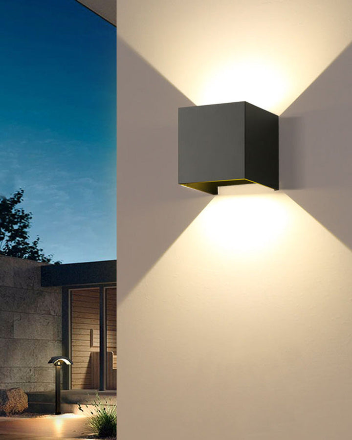 Lisslune | LED Outdoor Up Down Wall Light | Waterproof Metal Fixture for Patio. Garden & Entryway Illumination