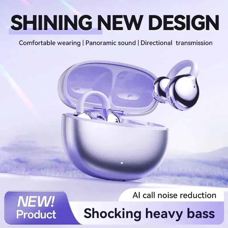 Lisslune | AI Translation Open Ear Clip Bluetooth Headphones