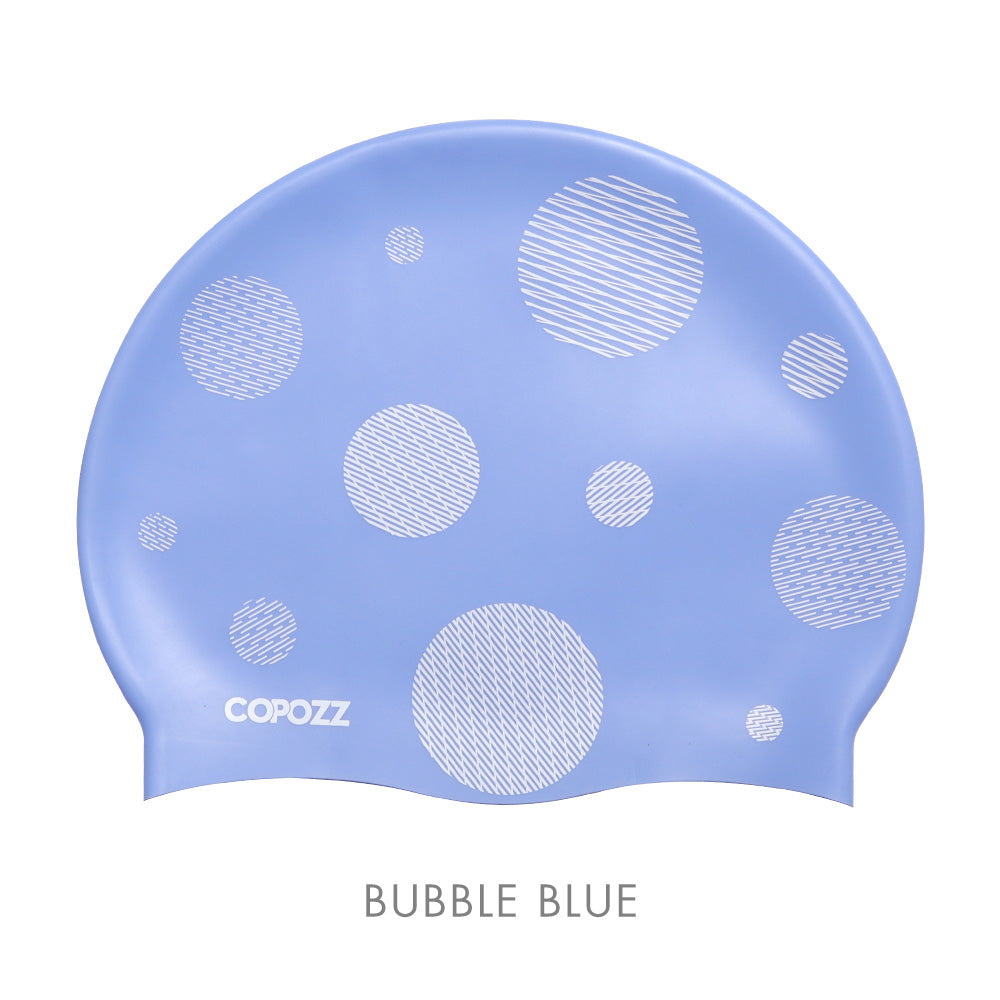 Lisslune | Waterproof silicone swim cap for long hair with ear protection