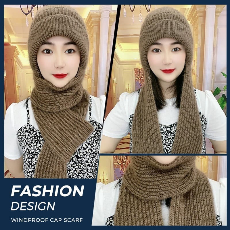 Lisslune | Integrated Ear Protection Windproof Cap Scarf