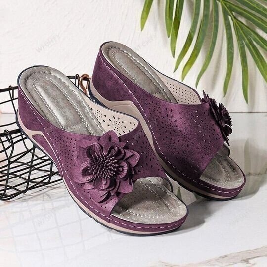 Lisslune | Leather Soft Footbed Orthopedic Arch-Support Sandals