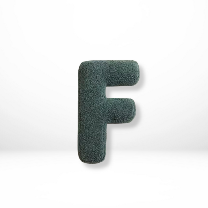 Lisslune | Alphabet Cushion Velura – Soft Velvet Decorative Cushion in Every Letter of the Alphabet