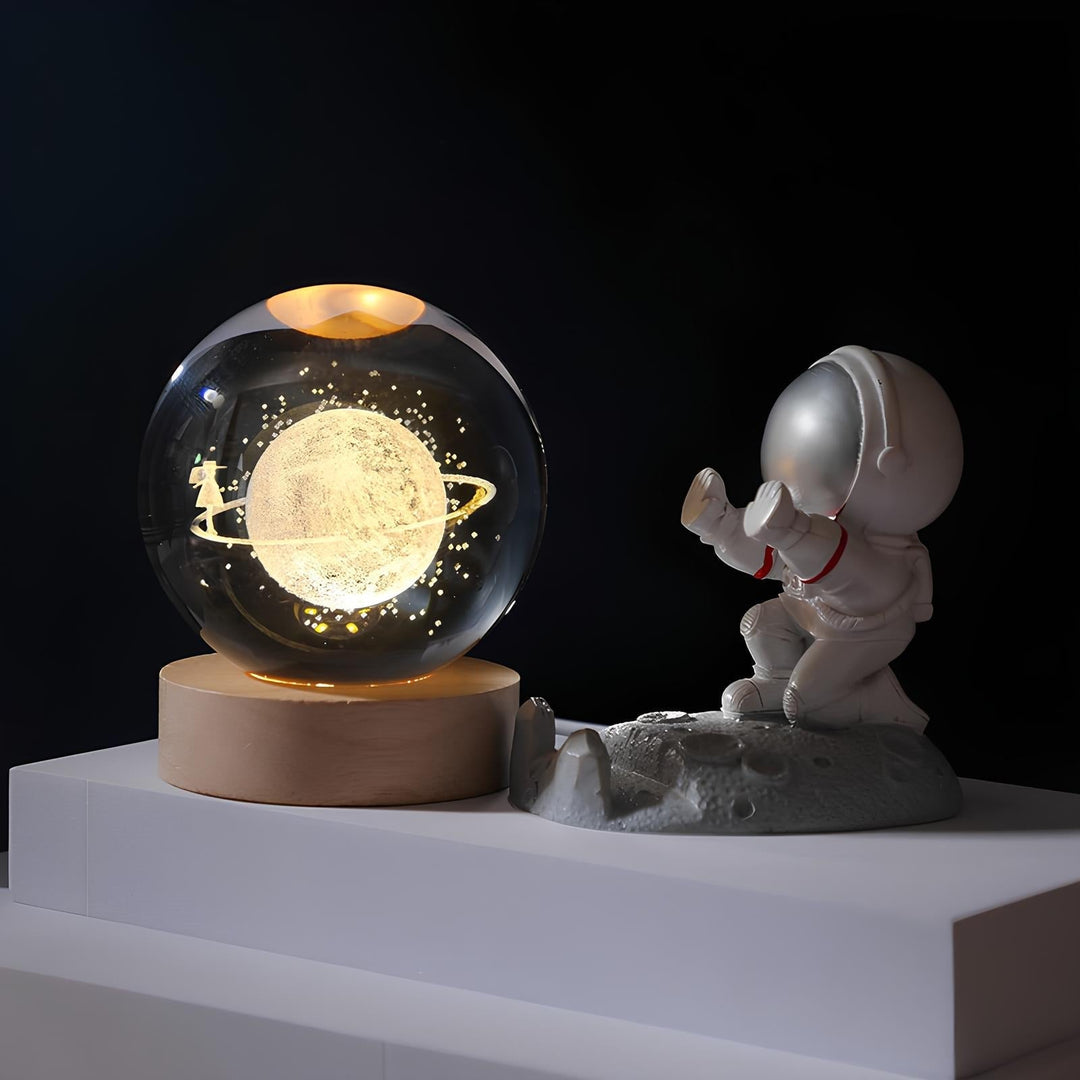 Lisslune | SolarSphere – Crystal Solar System with LED Lighting | Educational & Decorative Gift