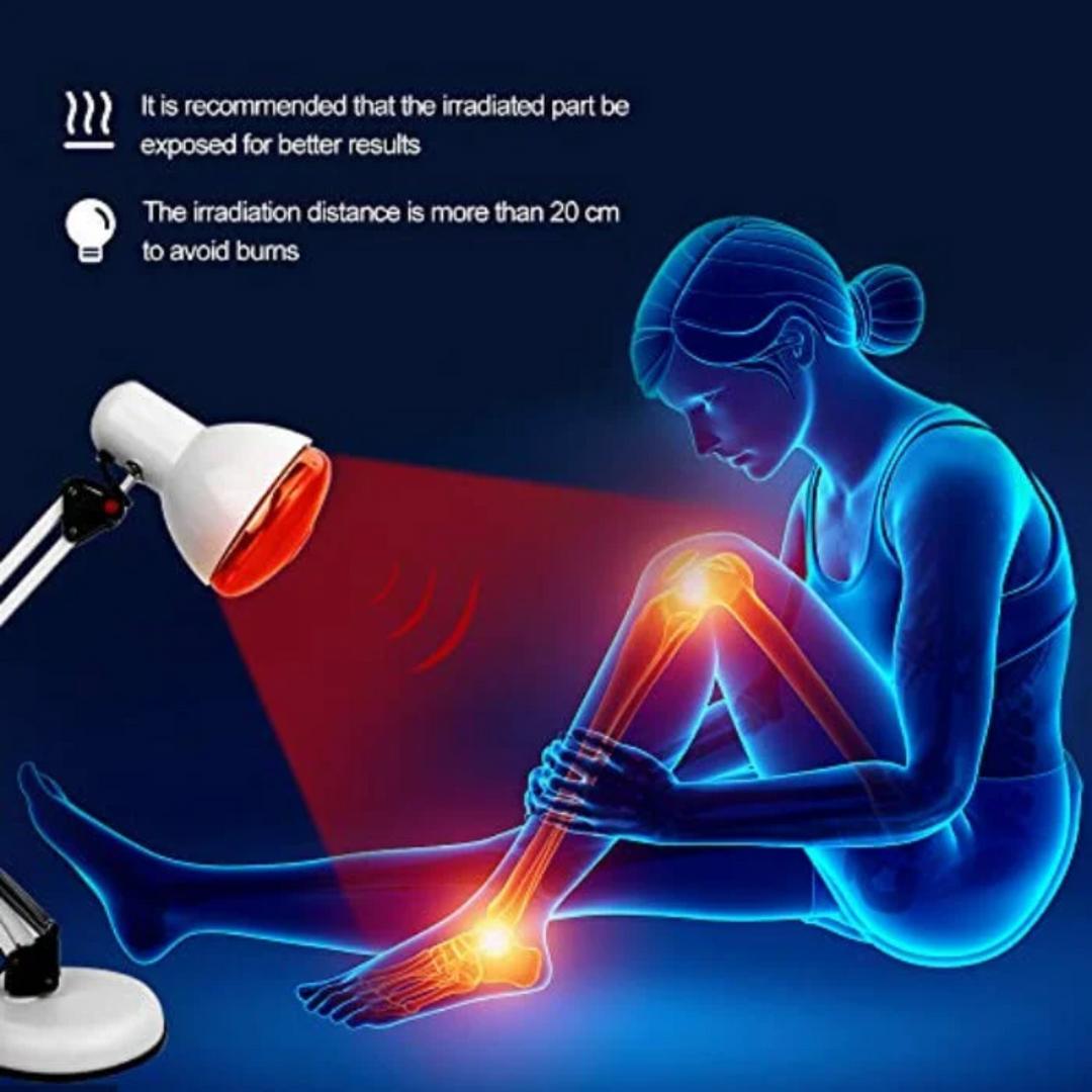 Lisslune | Red Light Therapy Lamp for Skin - Infrared Heating with Tripod Stand