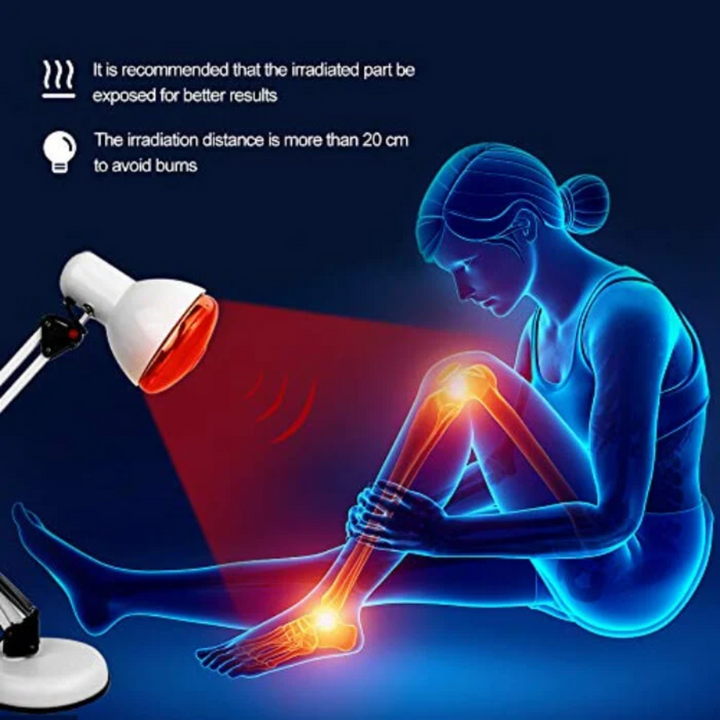 Lisslune | Red Light Therapy Lamp for Skin - Infrared Heating with Tripod Stand