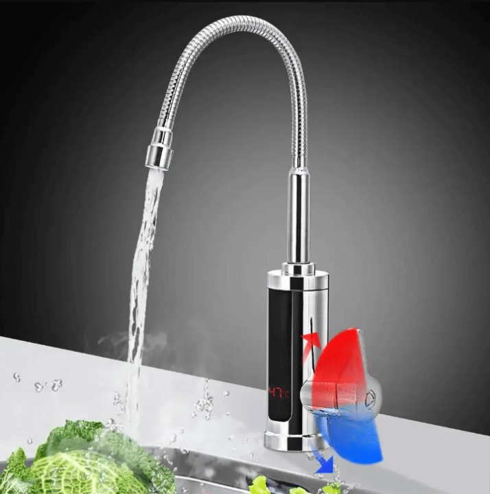 Lisslune | 3000W Instant Electric Water Heater Faucet Tankless Tap