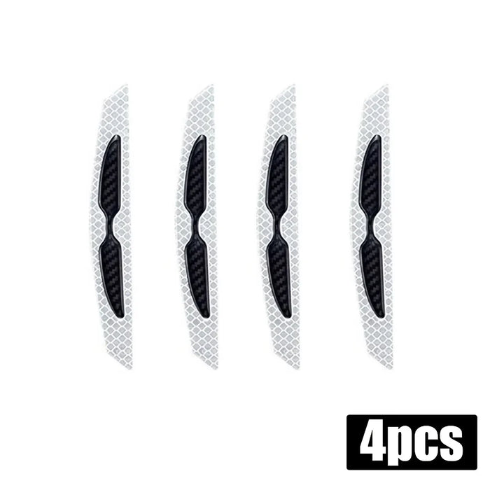Lisslune | Reflective Car Door Edge Protector Stickers - 4Pk Anti-Collision Protection Strips