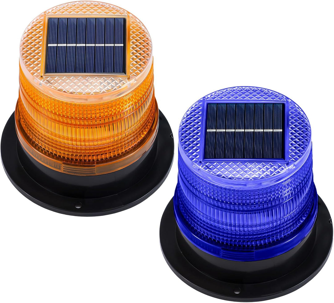Lisslune | Solar-Powered Amber & Blue Magnetic Strobe Lights Set – Liora