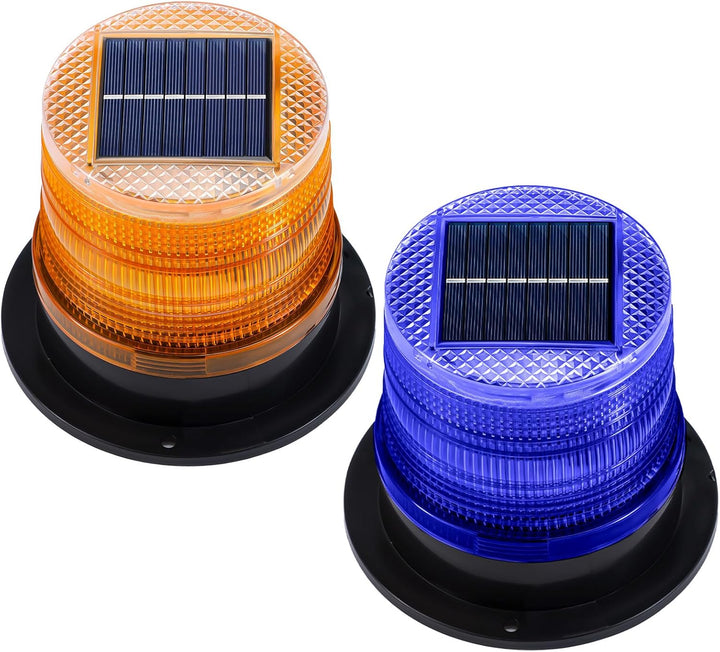 Lisslune | Solar-Powered Amber & Blue Magnetic Strobe Lights Set – Liora
