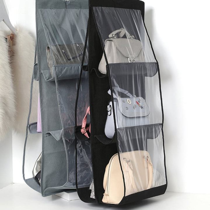 Lisslune | Hanging Handbag Organizer – Double-sided Design with 6 Compartments