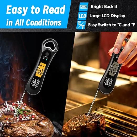 Lisslune | GrillMaster - Wireless Meat Thermometer for Perfect Grilling