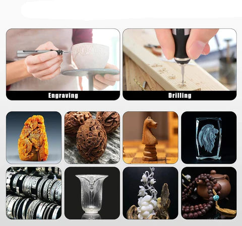 Lisslune | Cordless Engraving Pen – Perfect for 50+ Surfaces & DIY Projects