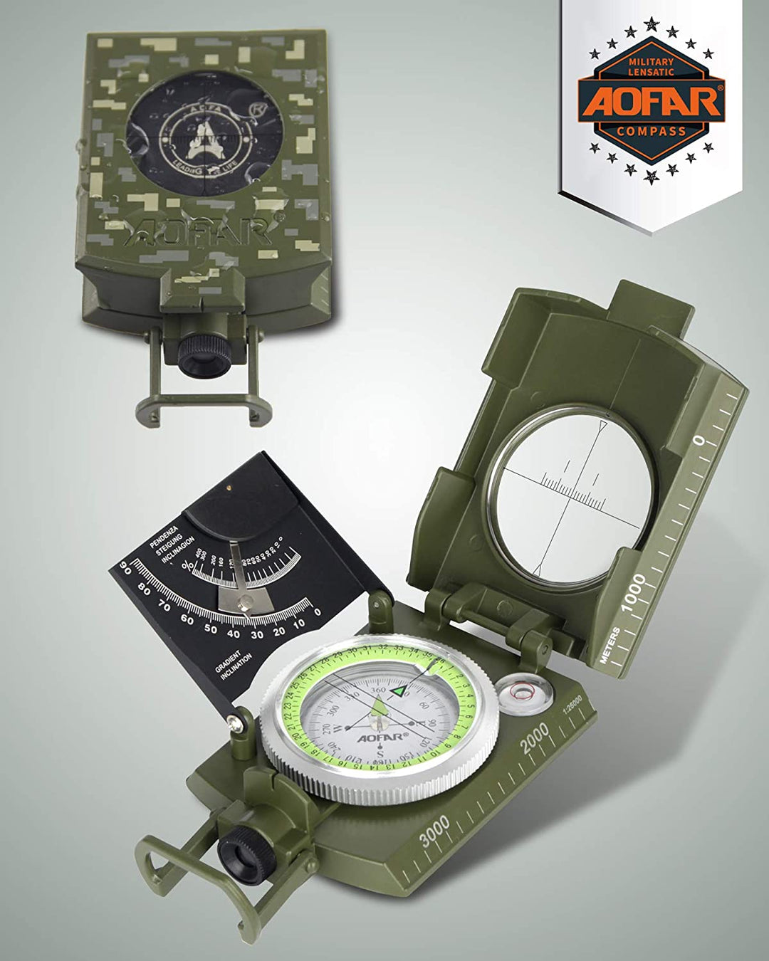 Lisslune | Multifunctional Military Aiming Navigation Compass Compass