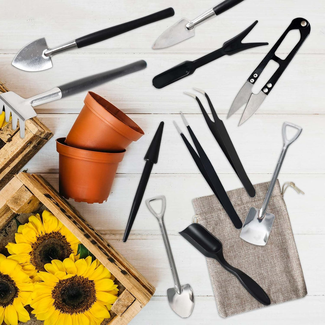 Lisslune | 12-in-1 Succulent Tools Set with Storage Bag for Indoor Gardening