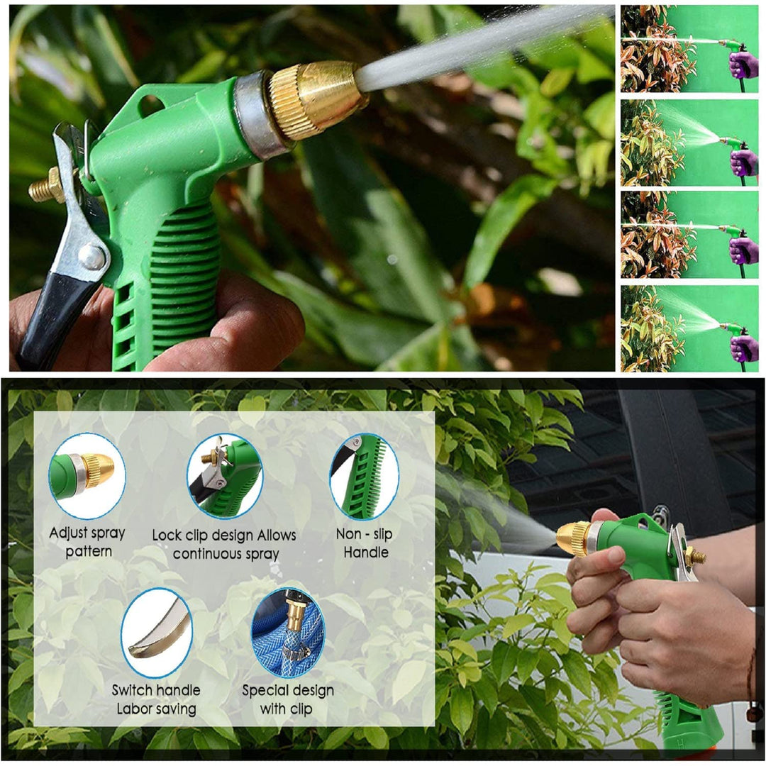 Lisslune | Adjustable high-pressure garden hose nozzle with copper head