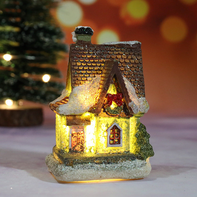 Lisslune | Christmas decorations micro landscape resin house