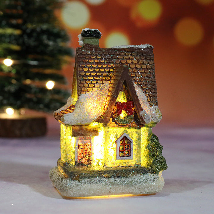 Lisslune | Christmas decorations micro landscape resin house