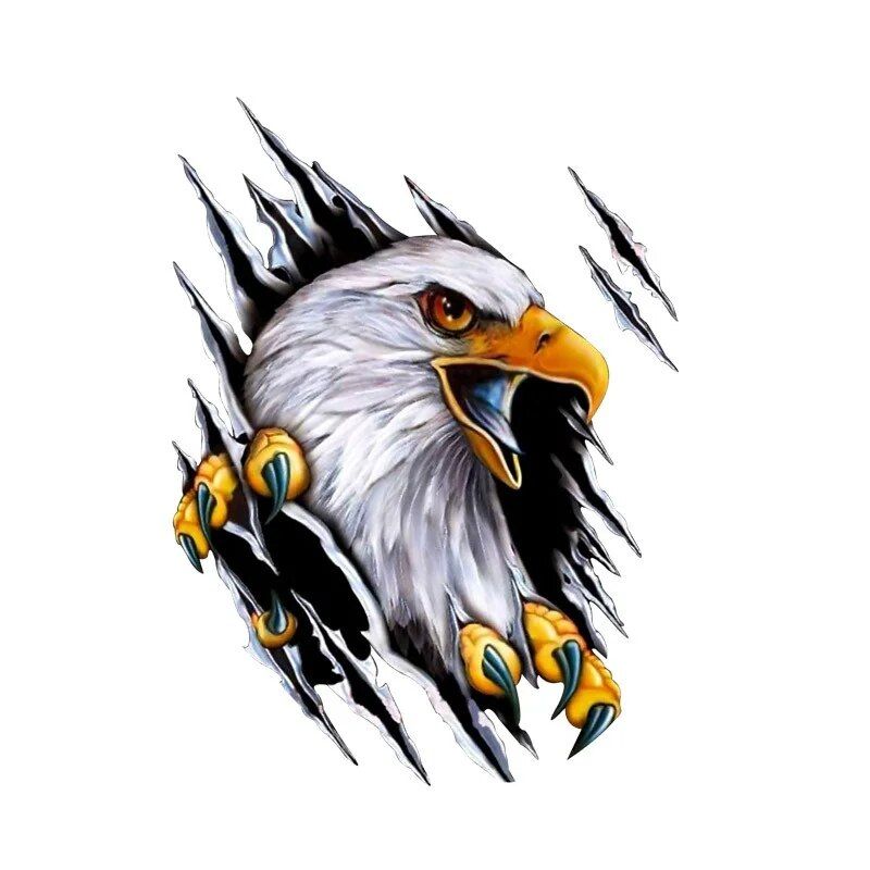 Lisslune | Universal Cartoon Eagle Vehicle Sticker for Full Body Decoration